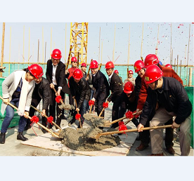 华亿平台方大城封顶仪式顺利举行